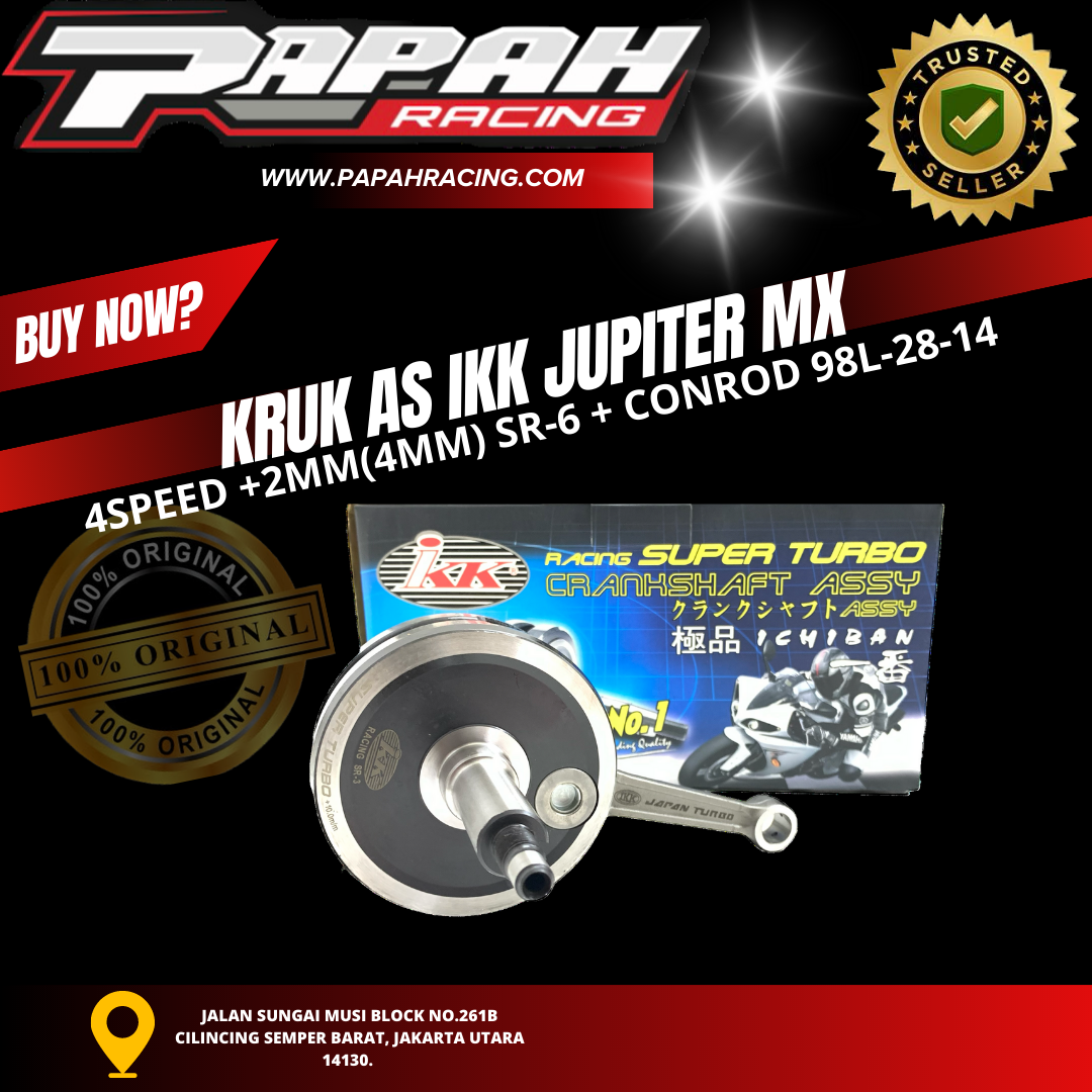 KRUK AS IKK YAMAHA JUPITER MX 4SPEED  +2MM(4MM) SR-6 + CONROD 98L-28-14